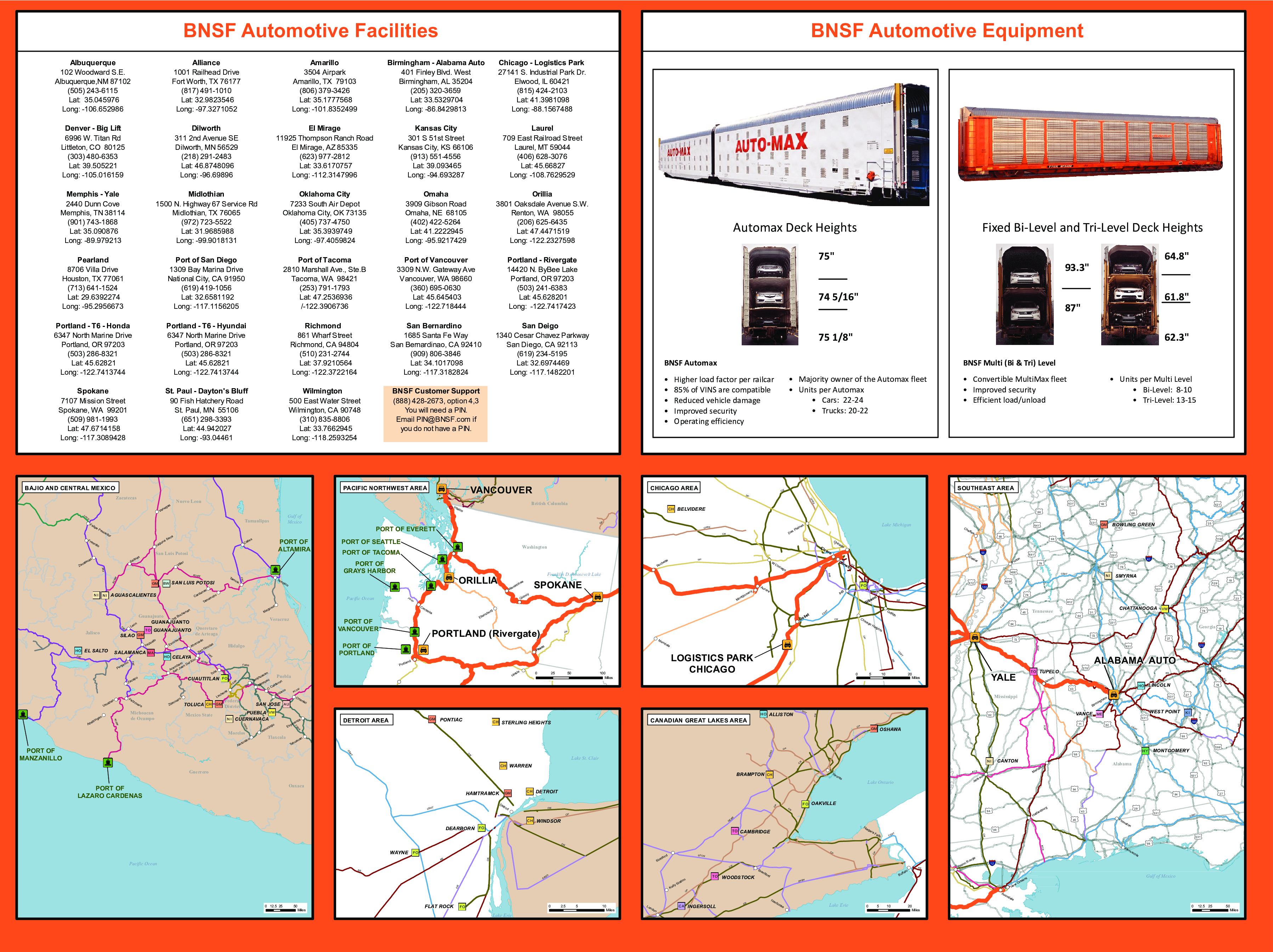 Rail Network Maps BNSF