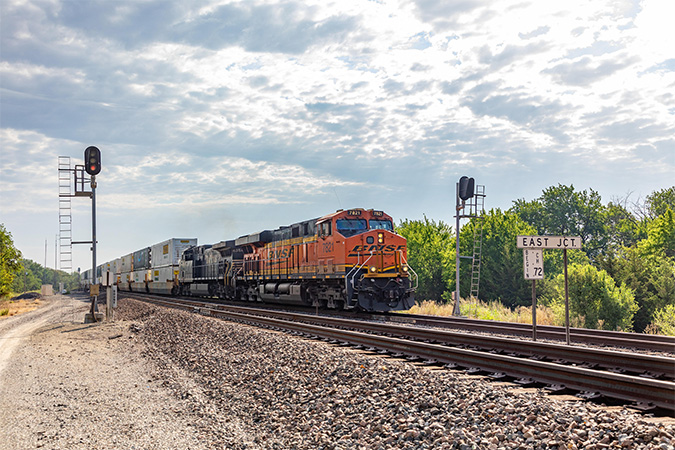 BNSF train traveling from Emporia BNSF train traveling from Emporia