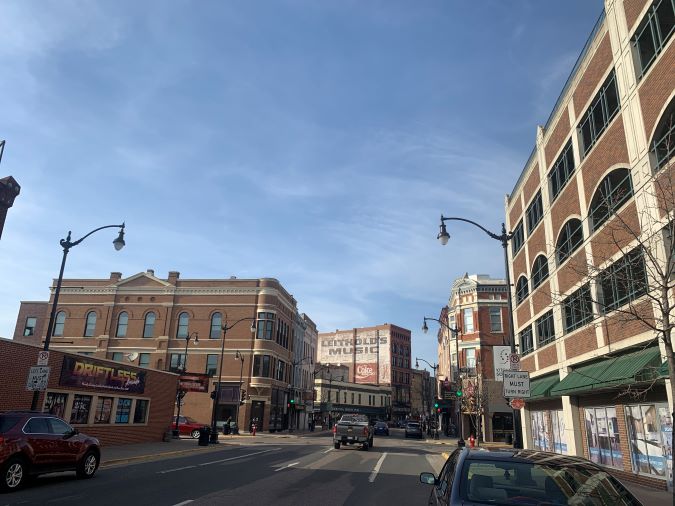 La Crosse’s downtown today. 