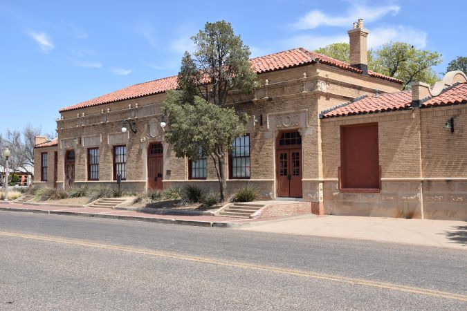 The Fort Worth & Denver South Plains Railway Depot. 