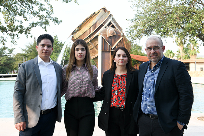 From left: Victor Dominguez, manager, Mexico Market, Monterrey; Cher Castillejos, analyst, Border Support; Blanca Cantu, analyst, Border Support; and Juan Ramos, manager, Mexico Market, Monterrey.