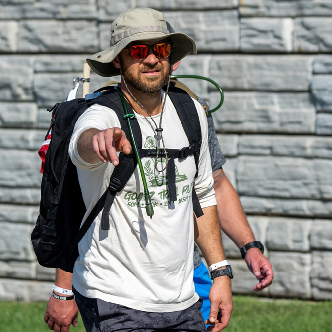 Diefenbaugh enduring the 50-mile march Diefenbaugh enduring the 50-mile march